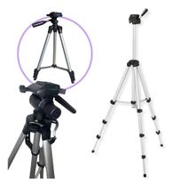 Tripé Profissional Universal Alumínio Celular Câmera Vídeo