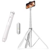Tripé Selfie Stick ATUMTEK 51 com controle remoto Bluetooth branco