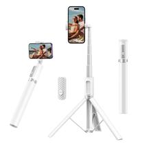 Tripé Selfie Stick ATUMTEK 55 com Controle Remoto Bluetooth - Branco