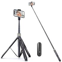 Tripé Selfie Stick ATUMTEK 65cm com Controle Remoto Bluetooth - Preto