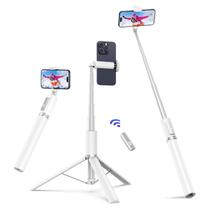 Tripé Selfie Stick ATUMTEK 68,5 cm com controle remoto Bluetooth branco