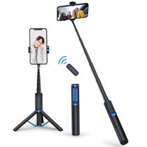 Tripé Selfie Stick ATUMTEK em alumínio Bluetooth azul