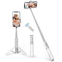 Tripé Selfie Stick ATUMTEK em alumínio Bluetooth branco