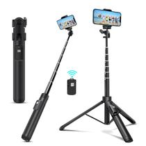 Tripé Selfie Stick Bluehorn Extensível 157cm com Controle Remoto