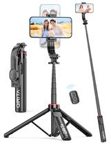 Tripé Selfie Stick com controle remoto de alumínio de 130 cm