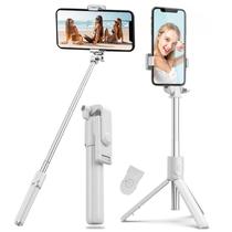 Tripé Selfie Stick Palo Extensível Bluetooth Branco