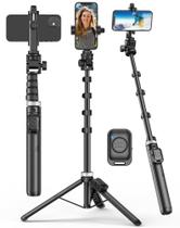 Tripé Selfie Stick POVODO para iPhone com controle remoto para vlogs Tripé Selfie Stick POVODO para iPhone com controle remoto para vlogs