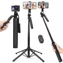 Tripé Selfie Stick YUANRAN 70cm com controle remoto recarregável
