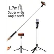 Tripé Sem Fio De 1700mm Para Selfie, Monopé Extensível E Dobrável Para Smartphones, Captura Estável Tripé Sem Fio De 1700mm Para Selfie, Monopé Extensível E Dobrável Para Smartphones, Captura Estável