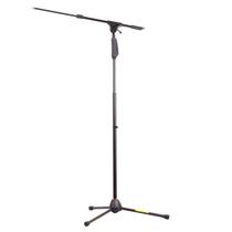 Tripé,suporte P/microfone c/gatilho (reto/girafa) c/haste removível,aço,preto