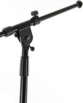 Tripé,suporte profissional P/microfone (reto/girafa) c/haste removível,aço,preto Tripé,suporte profissional P/microfone (reto/girafa) c/haste removível,aço,preto