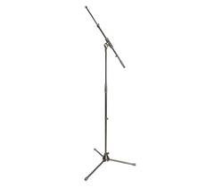 Tripé,suporte telescópico reto/girafa P/microfone c/haste removível,aço,preto Tripé,suporte telescópico reto/girafa P/microfone c/haste removível,aço,preto