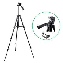 Tripé Tripod Telescópico Multifuncional Para Câmera E Celular 1.3 Metros Para Youtubers LEY3120B