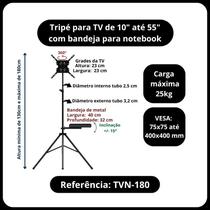 Tripé tv com bandeja para notebook - avatron Tripé tv com bandeja para notebook - avatron