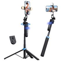 Tripé UbeeSize Auto Face Tracking 70" com luz de preenchimento e suporte
