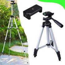 Tripé Universal 1,2m Suporte Para Celular Câmera - Cinza
