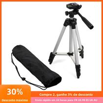 Tripé Universal De Alumínio Com Bolsa Para Câmeras Canon, Sony, Panasonic E Nikon, Portátil E