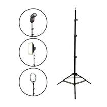 Tripé Universal Reforçado e Resistente TudoPraFoto 2,6m Para Ring Light, Luzes e Tochas Tripé Universal Reforçado e Resistente TudoPraFoto 2,6m Para Ring Light, Luzes e Tochas