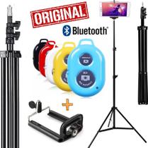 Tripé Universal Suporte Celular Ajustável Profissional Para Iluminação Studio Vídeos 2 metros gravação vídeos Filmagem