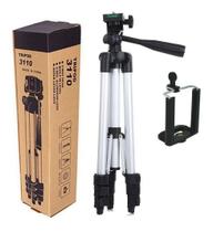 Tripé Universal Telescópico Para Câmera E Celular 1,02 M