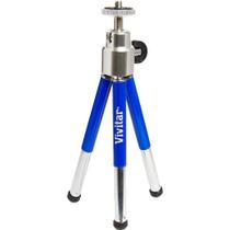 Tripé Vivitar com Altura até 15Cm e Cabeça com Rotação 360 Azul