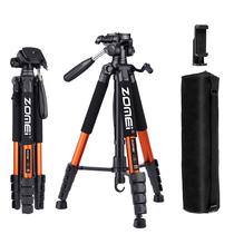 Tripé ZOMEI 188cm de alumínio para câmera DSLR SLR Laranja Tripé ZOMEI 188cm de alumínio para câmera DSLR SLR Laranja