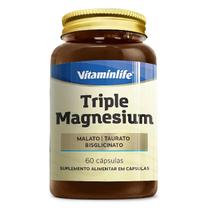 Triple Magnesium 60 Capsulas Vitamin Life Sem Sabor 60