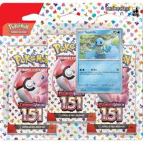 Triple Pack Pokémon 151 - Squirtle - Pokémon TCG - Copag