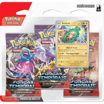 Triple Pack Pokémon - Bellibolt - Forças Temporais - Pokémon TCG - Copag