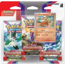 Triple Pack Pokémon Escarlate e Violeta 2 Evolução em Paldea - Growlithe - Pokémon TCG