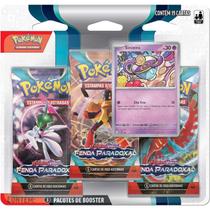 Triple Pack Pokemon Escarlate E Violeta 4 Fenda Paradoxal - Copag