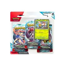 Triple Pack Pokémon Escarlate e Violeta Amigos de Jornada Scraggy e Yanma Copag