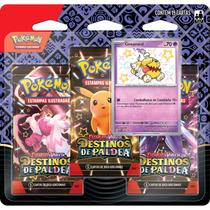 Triple Pack Pokémon - Greavard Brillhante - Destinos de Paldea - Pokémon TCG - Copag