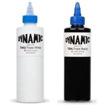 Triple White + Triple Black Usa 240Ml -Tattoo Dynamic - Dynamic Colors