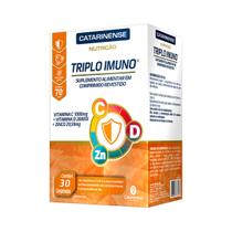 Triplo Imuno Vitamina C, D, Zinco 30 Comprimidos