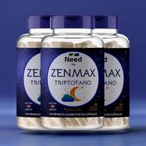 Triptofano 180Cps 600Mg 100% Natural Bom Sono ZenMax Pills