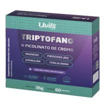 Triptofano 5htp Serotonina Picolinato Cromo 60 Cáps Uvits