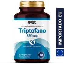 Triptofano 860Mg 60 Cápsulas União Europeia Sidney Oliveira