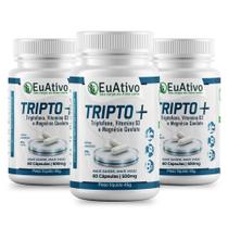 Triptomais 500mg 60 Cápsulas Triptofano Vitamina B3 e Magnésio Quelato Suplemento Alimentar EuAtivo Triptomais 500mg 60 Cápsulas Triptofano Vitamina B3 e Magnésio Quelato Suplemento Alimentar EuAtivo