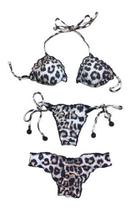 Triquíni Ripple Estampa Onça Verão Triquíni Ripple Estampa Onça Verão