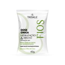Triskle Dose Única Hidra E Brilho 40g Triskle Dose Única Hidra E Brilho 40g