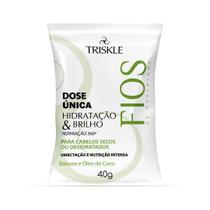 Triskle Fios de Porcelana Dose Única Hidratação e Brilho 40g Triskle Fios de Porcelana Dose Única Hidratação e Brilho 40g