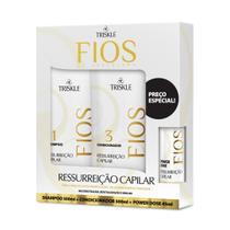 Triskle Kit Fios Ressurreição Capilar Shampoo 500ml + Condicionador 500ml + Power Dose 45ml