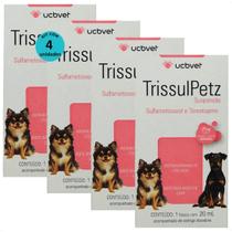 Trissulpetz suspensão com 20ml para cães ucbvet kit com 4