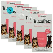 Trissulpetz suspensão com 20ml para cães ucbvet kit com 5