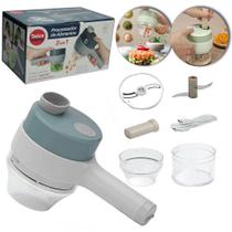 Triturador Alimentos Recarregavel Processador Bateria Usb - DOLCE HOME