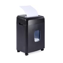Triturador Amazon Basics Micro Cut de 12 folhas com compartimento de 6 L preto Triturador Amazon Basics Micro Cut de 12 folhas com compartimento de 6 L preto