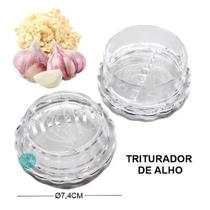 Triturador de Alho Manual Portátil Amassador Moedor Acrílico
