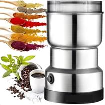 Triturador de Café Elétrico Aço Inoxidável Ideal para Moer Grãos de Café 110v Triturador de Café Elétrico Aço Inoxidável Ideal para Moer Grãos de Café 110v