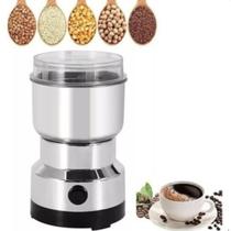 Triturador de Café Elétrico Moedor Grãos Capuccino Temperos De Cozinha Lamina De Aço